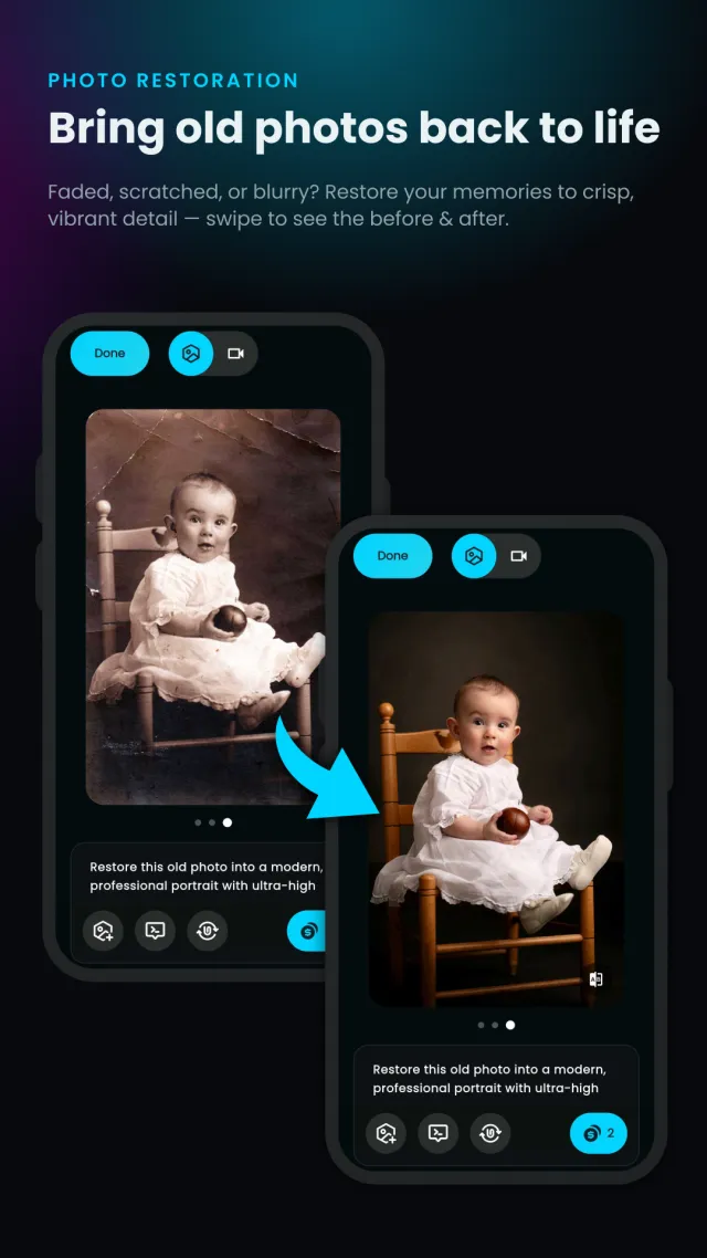 Restore old photos